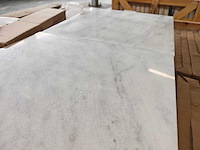 Natuursteen marmer wit/grijs gepolijst 45,7x45,7 cm tegel 106,5 m² - afbeelding 3 van  8
