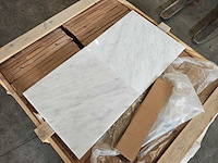 Natuursteen marmer wit/grijs gepolijst 45,7x45,7 cm tegel 106,5 m² - afbeelding 4 van  8
