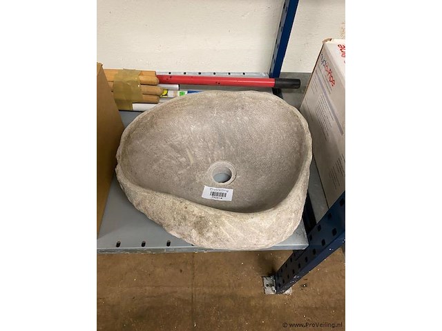 Natuursteen opbouw wastafel - afbeelding 1 van  1