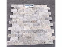 Natuursteen silver travertin mozaïek 29x30,5 cm tegel 10 m² - afbeelding 3 van  3