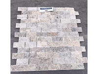 Natuursteen silver travertin mozaïek 29x30,5 cm tegel 10 m² - afbeelding 3 van  3