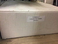 Natuursteen travertin beige silindir waskom 40,6x15 cm - afbeelding 3 van  6