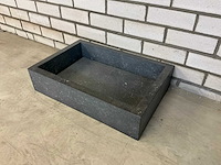 Natuursteen wastafel 60 x 40 cm - afbeelding 1 van  2