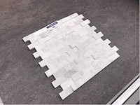 Natuursteen white marmer mozaïek 29x30,5 cm tegel 10 m² - afbeelding 3 van  3