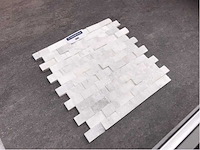 Natuursteen white marmer mozaïek 29x30,5 cm tegel 10 m² - afbeelding 3 van  3