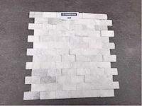 Natuursteen white marmer mozaïek 29x30,5 cm tegel 10 m² - afbeelding 2 van  3
