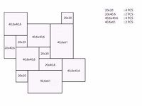 Natuursteen zwart hardsteen 10x10 cm tegel 20 m² - afbeelding 4 van  6