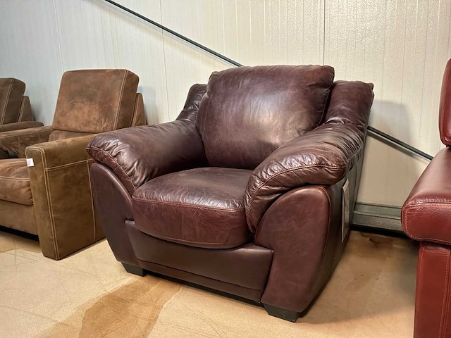 Natuzzi leren fauteuil - afbeelding 1 van  11