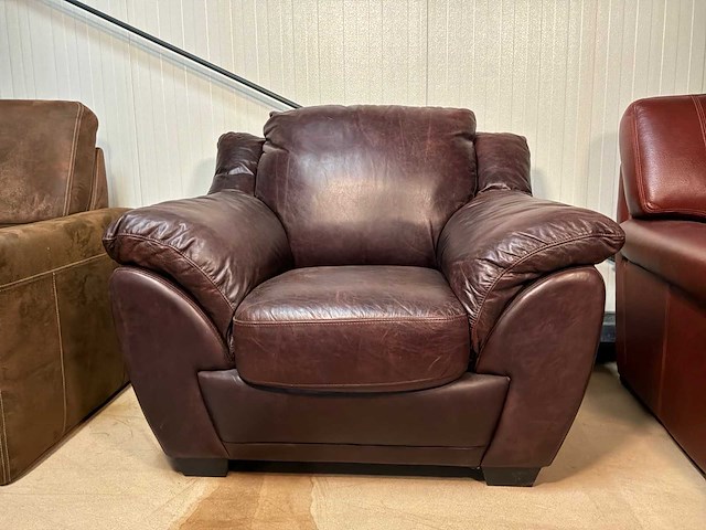 Natuzzi leren fauteuil - afbeelding 8 van  11