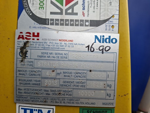 Natzoutstrooier, nido | schmidt, stratos b40-36 pcln-490, 2013 - afbeelding 32 van  32