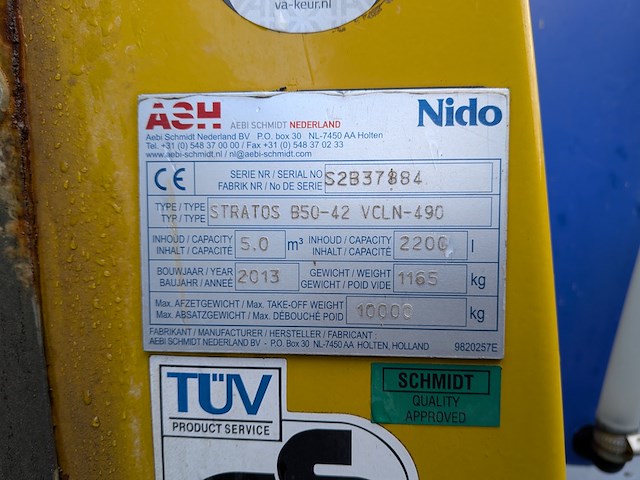 Natzoutstrooier, schmidt | nido, stratos b50-42 vcln-490, 2013 - afbeelding 11 van  24