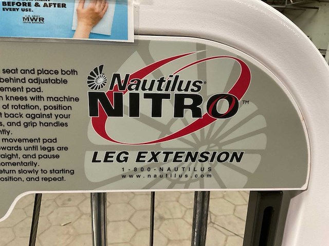 Nautilus nitro leg extension - afbeelding 6 van  7