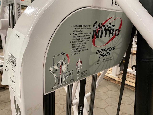 Nautilus nitro overhead press - afbeelding 5 van  5