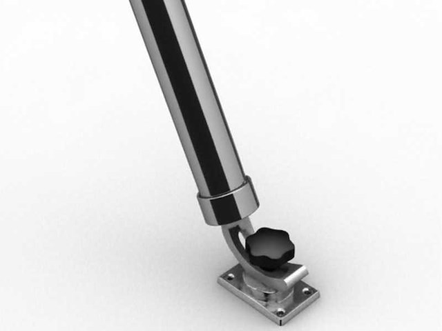 Nautinox rvs verstelbare stanghouder voor botens 2179/r - afbeelding 1 van  4