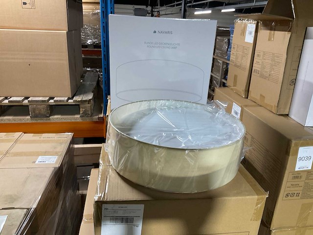 Navaris round led ceiling lamp (12x) - afbeelding 2 van  2