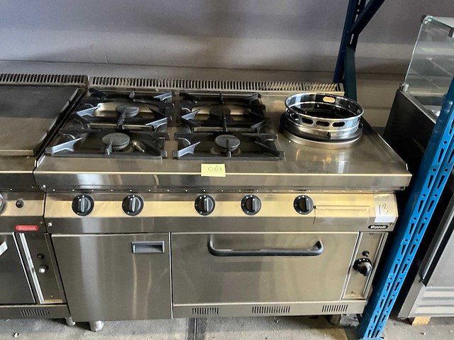 Nayati nges-12/75 viervlams gasfornuis met wokbrander - afbeelding 1 van  6