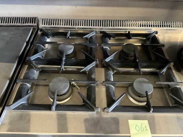 Nayati nges-12/75 viervlams gasfornuis met wokbrander - afbeelding 2 van  6