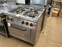 Nayati ngr 9-75 mr 4 pits gasfornuis met geïntegreerde oven - afbeelding 1 van  7