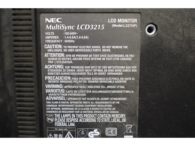 Nec multisync lcd 32 inch monitor - afbeelding 7 van  11