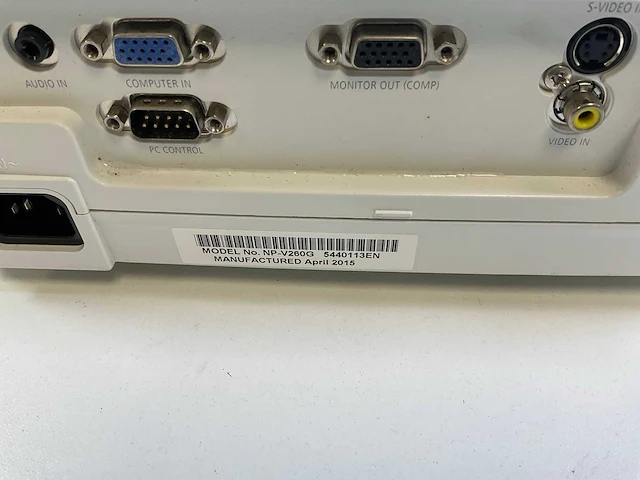 Nec (np-v260) 2.600 lumen svga projector (818 lamp hours) - afbeelding 5 van  6