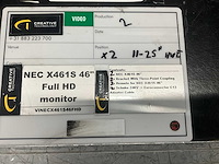 Nec x461s 46” full hd monitor (2x) - afbeelding 2 van  10