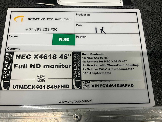 Nec x461s 46” full hd monitor - afbeelding 2 van  11