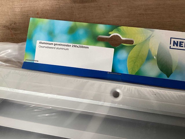 Nedco gevelrooster aluminium 250x250 (13x) - afbeelding 2 van  6