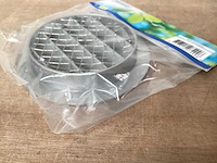 Nedco schoepenrooster aluminium met gaas (30x) - afbeelding 2 van  2