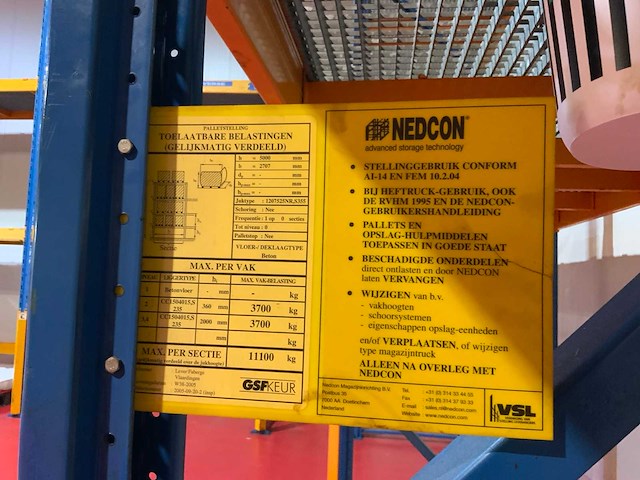 Nedcon 3 secties palletstelling - afbeelding 8 van  8