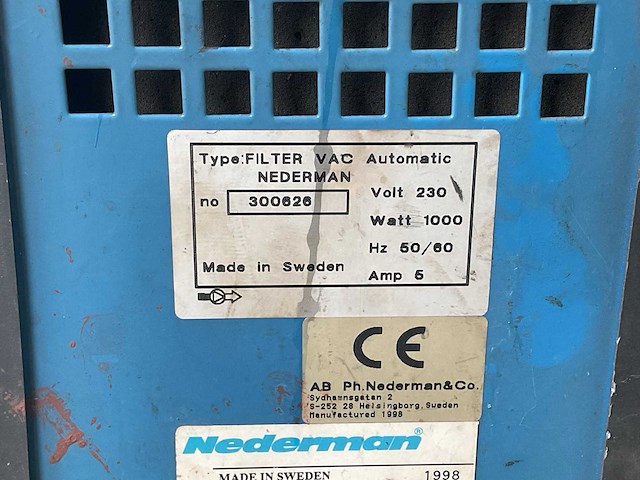 Nederman filter vac afzuiger - afbeelding 7 van  7