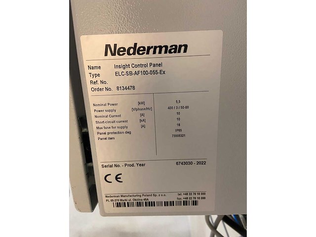 Nederman industriële afzuig- en filtersysteeminstallatie (flexpak dx + mcp-4 cartridgefilter + insight control panel) - afbeelding 19 van  19