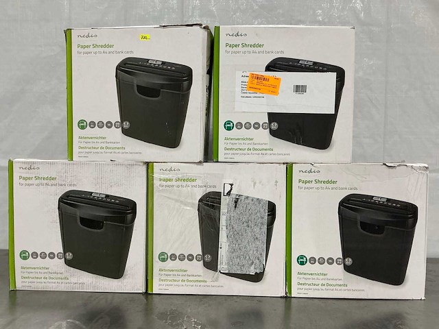 Nedis - a4 - papierversnipperaar (5x) - afbeelding 1 van  4