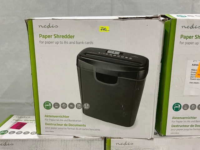 Nedis - a4 - papierversnipperaar (5x) - afbeelding 2 van  4