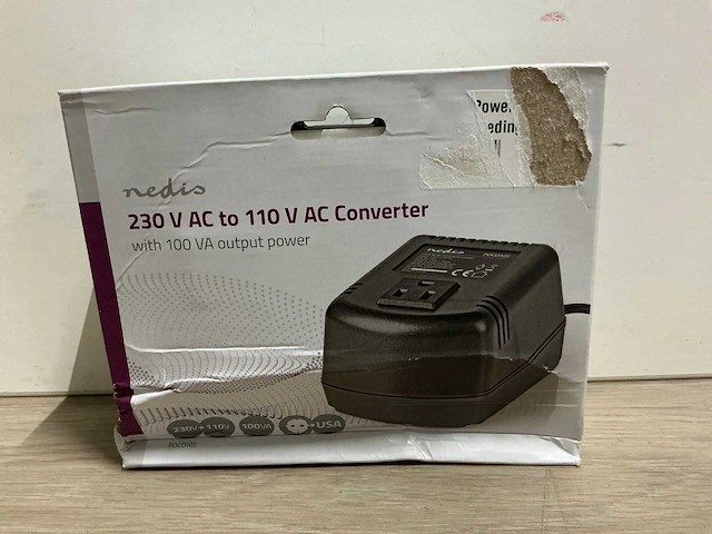 Nedis 230 v ac to 110 ac converter elektronica (3x) - afbeelding 2 van  3