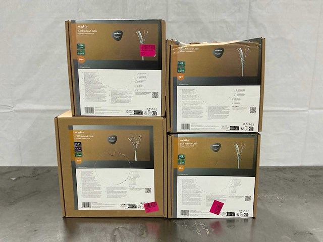 Nedis cat7/cat6 50m - netwerk kabels (4x) - afbeelding 5 van  5