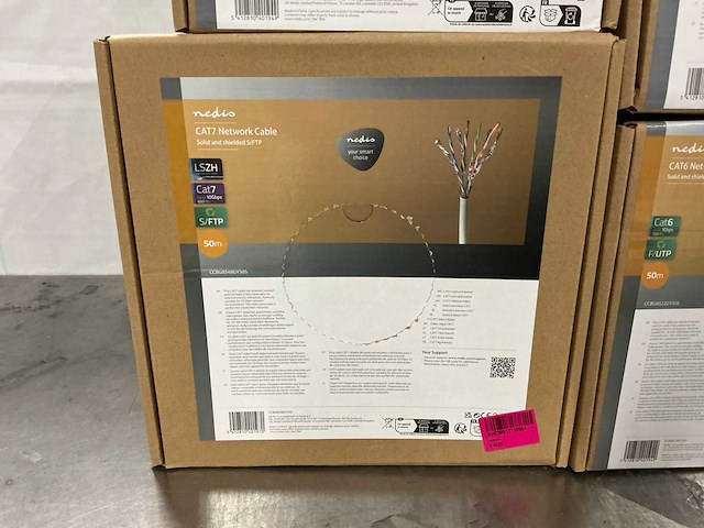 Nedis cat7/cat6 50m - netwerk kabels (4x) - afbeelding 3 van  5