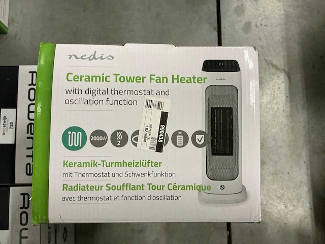 Nedis ceramic tower fan heater - afbeelding 3 van  3