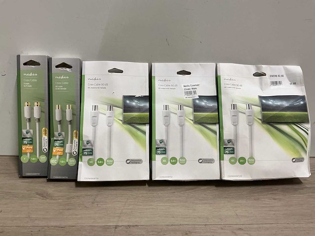 Nedis diverse coax tv kabel - afbeelding 2 van  3
