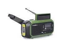 Nedis emergency dab+/fm crank radio - afbeelding 1 van  2