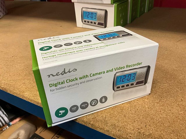 Nedis klok digitaal (video/camera) (19x) - afbeelding 1 van  3