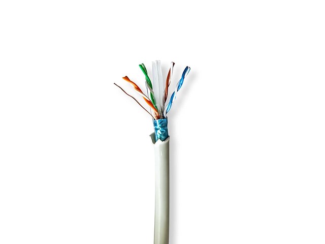 Nedis netwerk kabel rol cat6 solid f/utp koper 305.0 m grijs - afbeelding 1 van  1