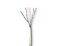 Nedis netwerk kabel rol cat6a solid u/utp koper 305.0 m grijs - afbeelding 1 van  1