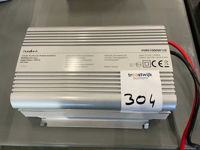 Nedis pims1000w12e power inverter - afbeelding 1 van  2