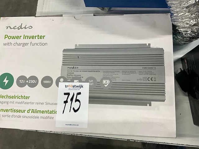 Nedis pims1000w12e power inverter - afbeelding 2 van  2