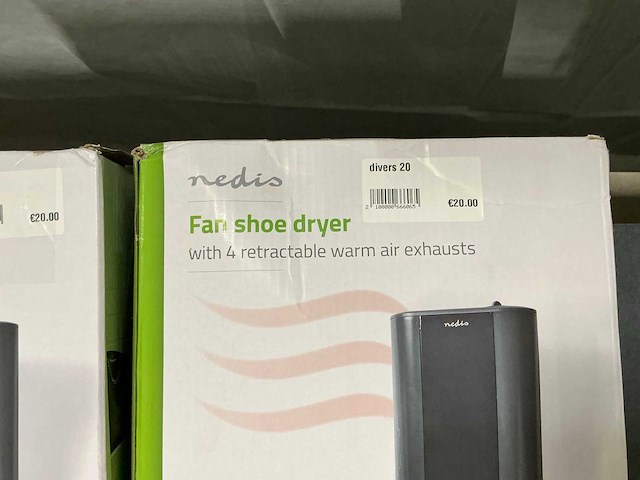 Nedis schoenendroger htsh10gy (2x) - afbeelding 3 van  4