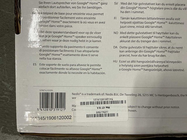 Nedis speaker stand - afbeelding 3 van  3