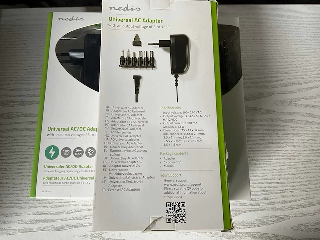 Nedis universele ac/dc adapter (5x) - afbeelding 3 van  3