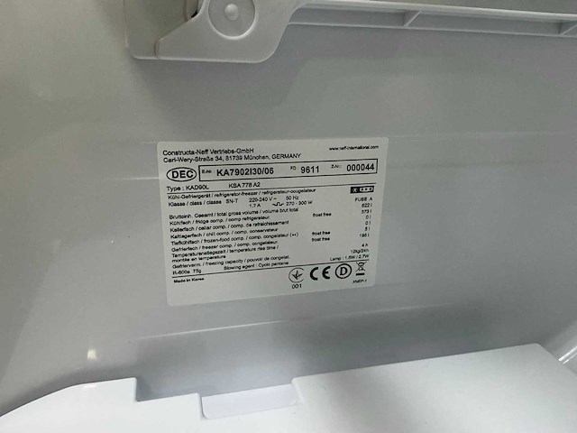 Neff - kad90l - amerikaanse koelkast 73x91x177 cm - afbeelding 14 van  19