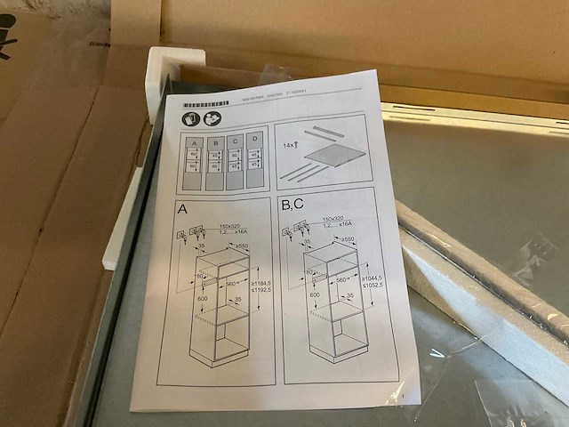 Neff z11sz00x1 tussenbodem - afbeelding 1 van  1