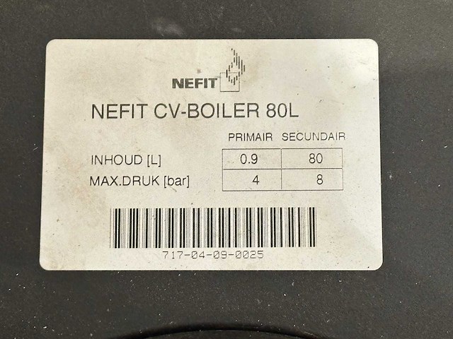 Nefit - 80 liter - cv boiler - afbeelding 2 van  3